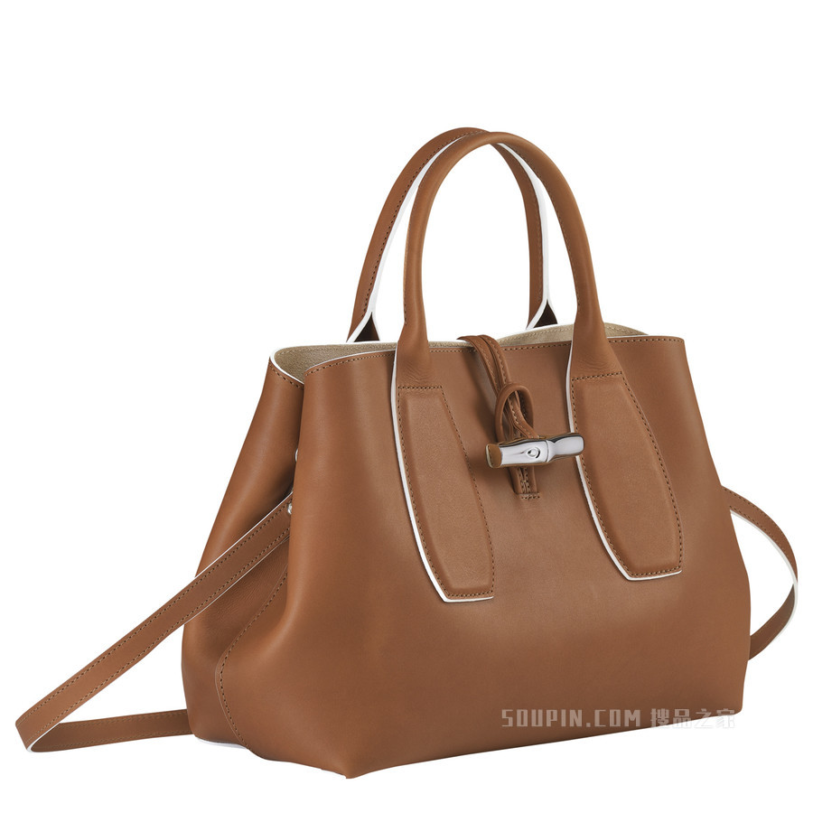 Roseau 手提包中号 - 棕色