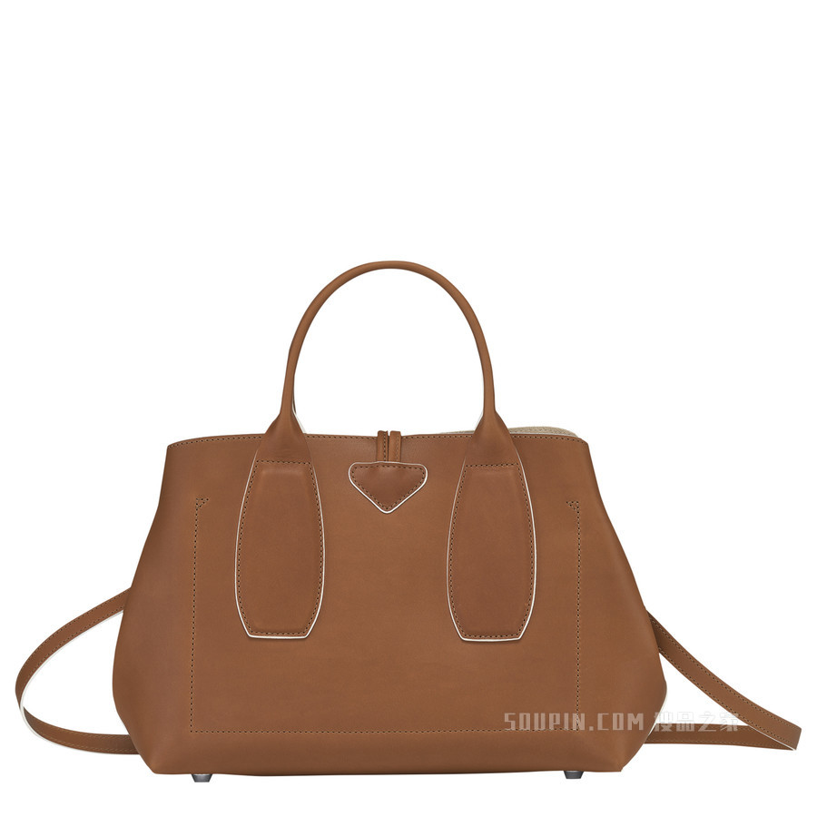 Roseau 手提包中号 - 棕色
