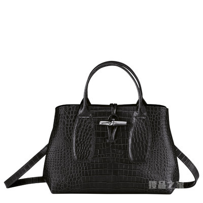 Roseau 手提包中号 - 黑色