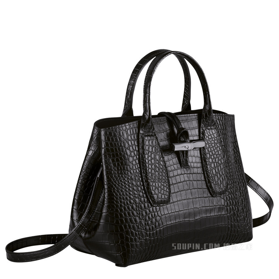 Roseau 手提包中号 - 黑色