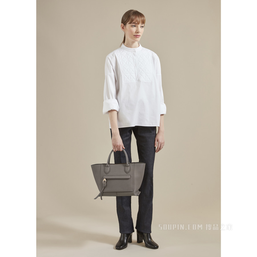 Mailbox 手提包中号 - 米色