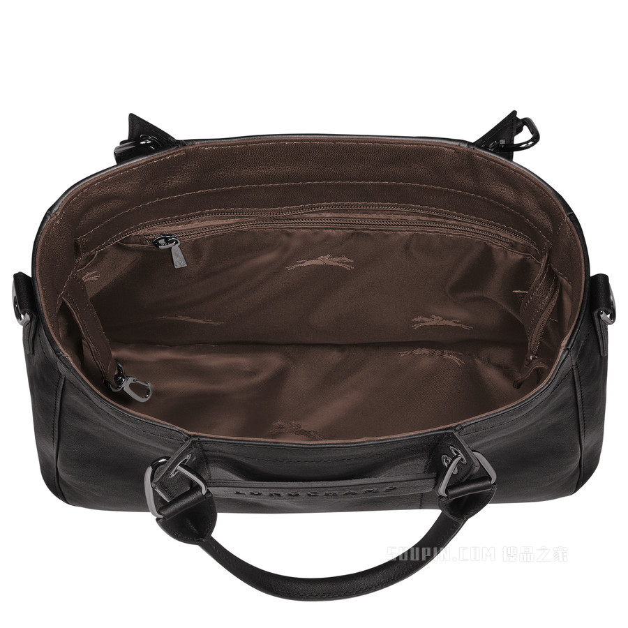 Longchamp 3D 手提包小号 - 黑色