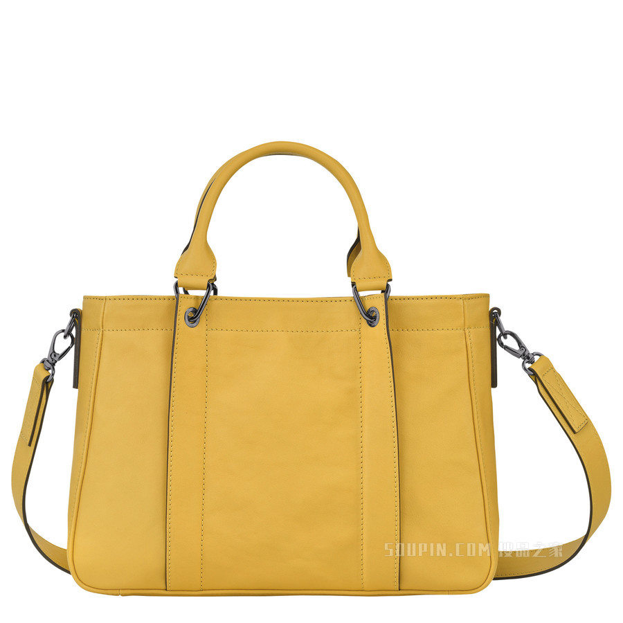 Longchamp 3D 手提包小号 - 黄色