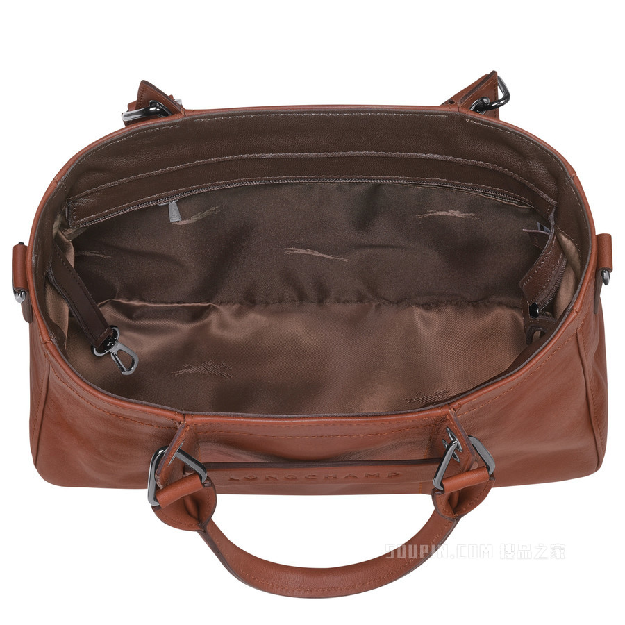Longchamp 3D 手提包小号 - 棕色