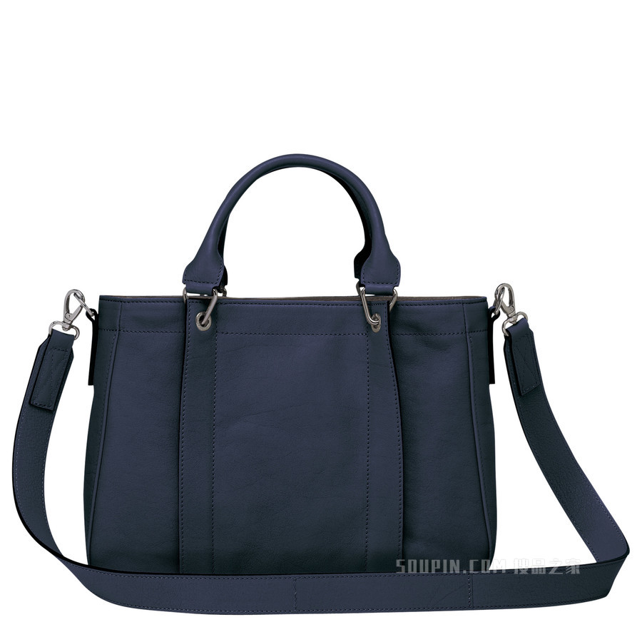 Longchamp 3D 手提包小号 - 蓝色