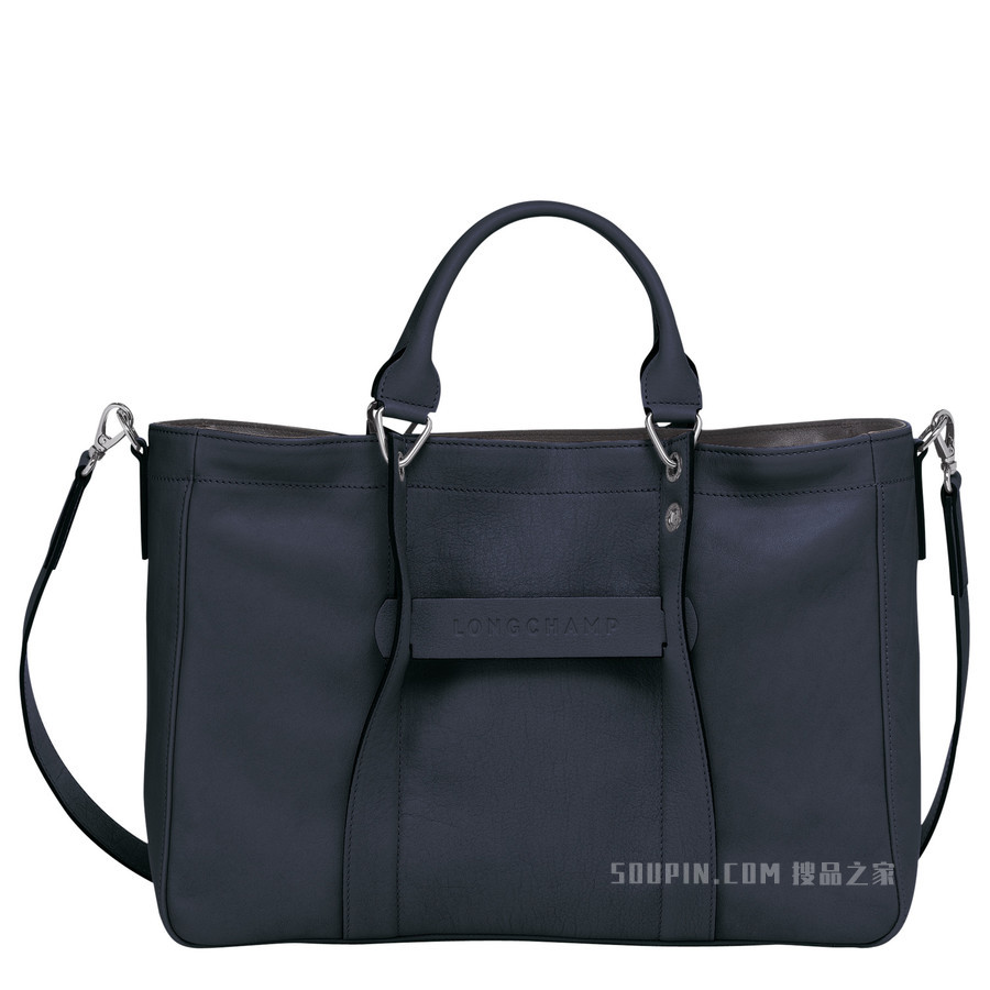 Longchamp 3D 手提包中号 - 蓝色
