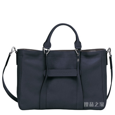 Longchamp 3D 手提包中号 - 蓝色