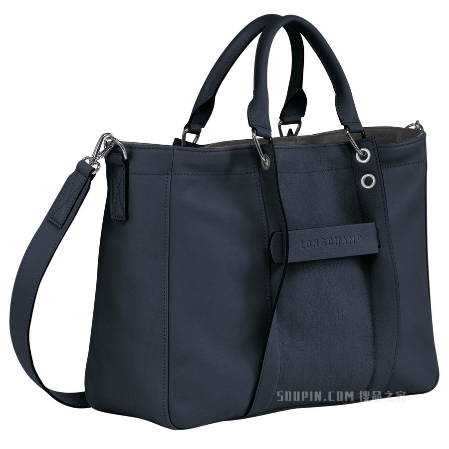 Longchamp 3D 手提包中号 - 蓝色