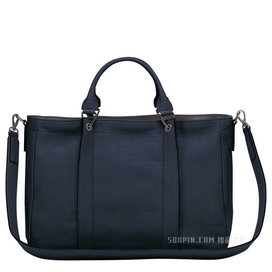 Longchamp 3D 手提包中号 - 蓝色
