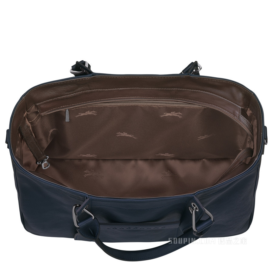 Longchamp 3D 手提包中号 - 蓝色