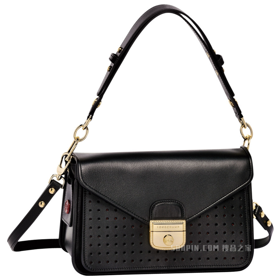 Mademoiselle Longchamp 系列 斜挎包小号 - 黑色