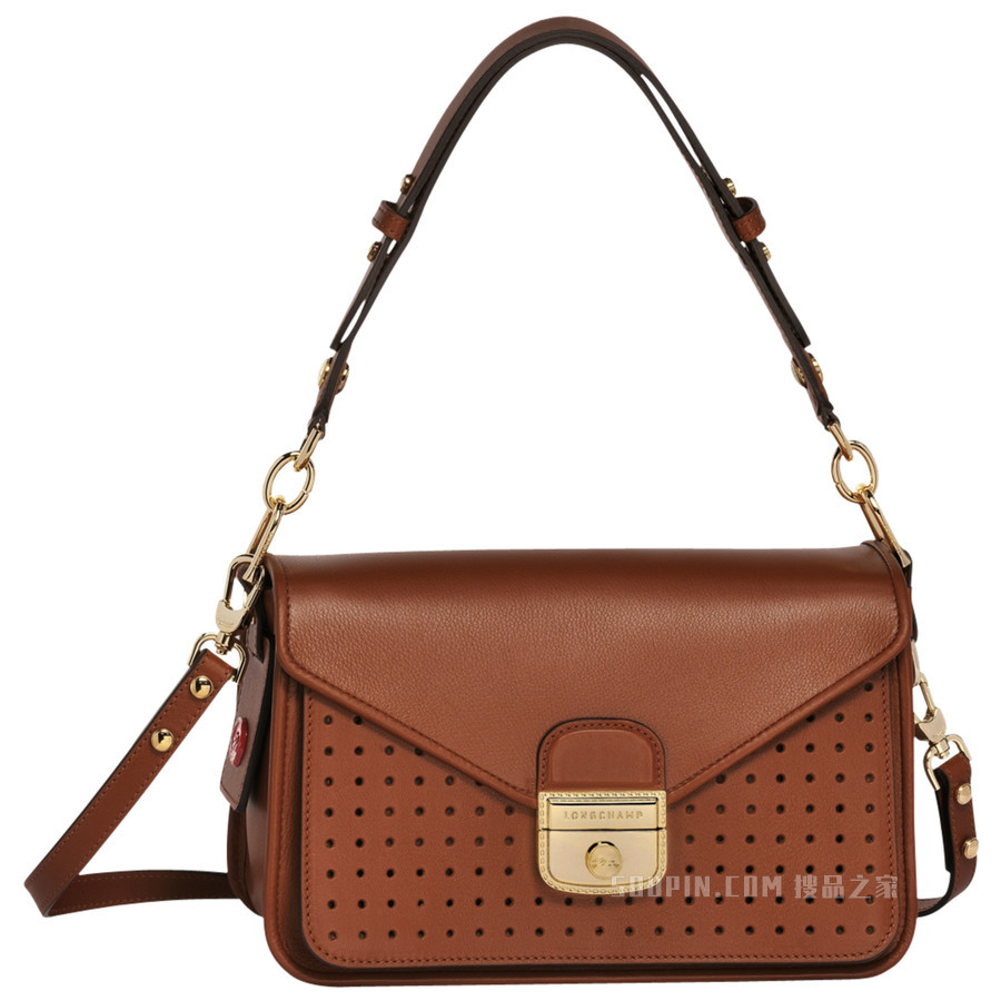 Mademoiselle Longchamp 系列 斜挎包小号 - 棕色