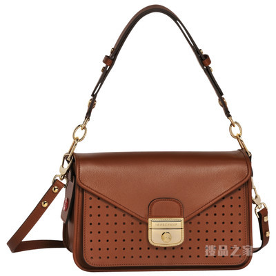 Mademoiselle Longchamp 系列 斜挎包小号 - 棕色