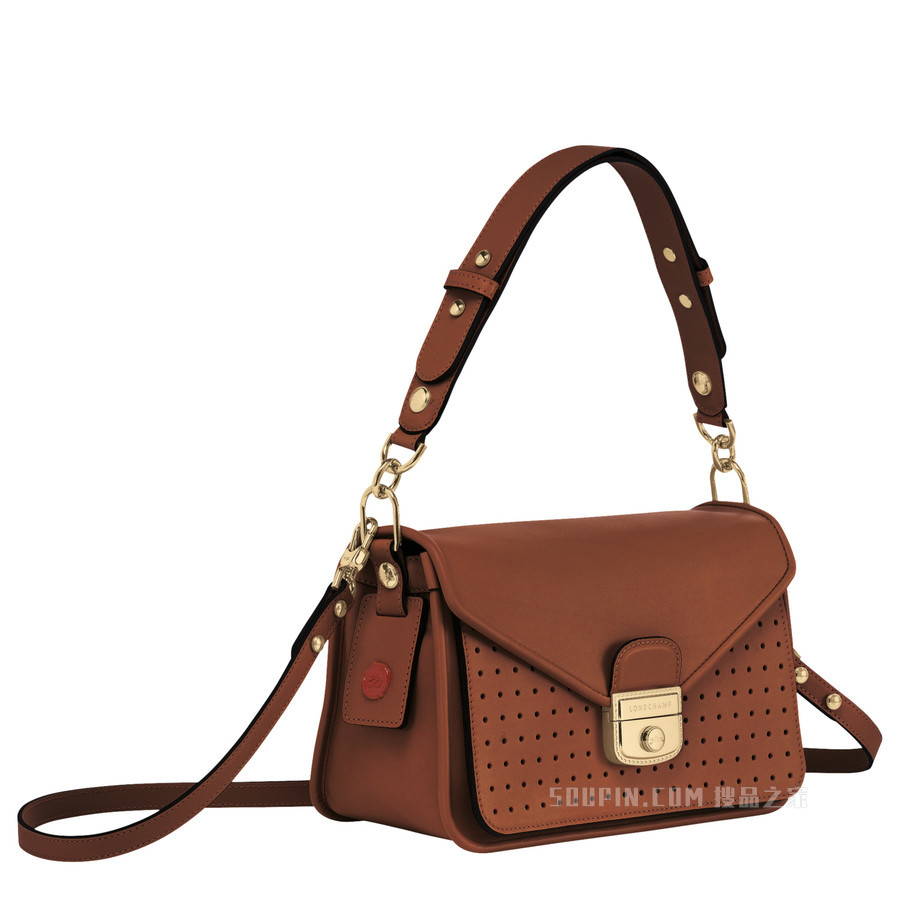 Mademoiselle Longchamp 系列 斜挎包小号 - 棕色