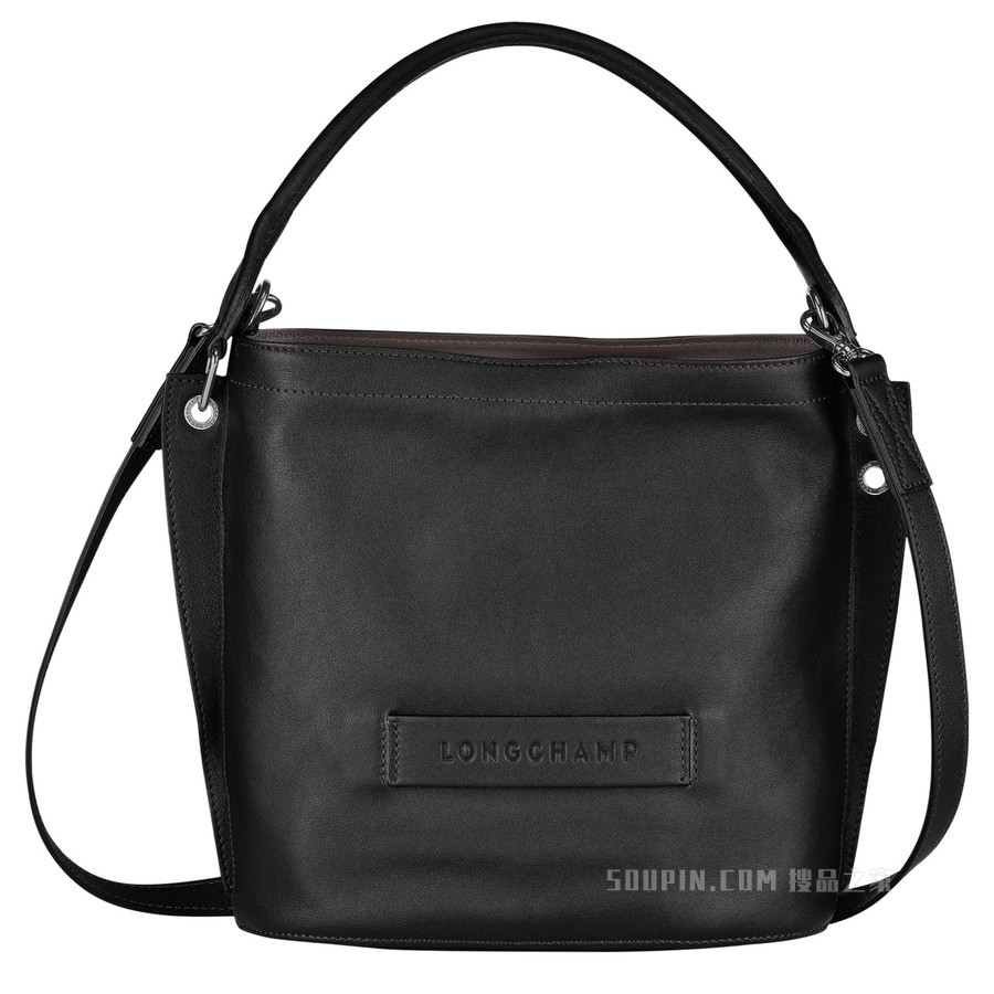 Longchamp 3D 斜挎包 - 黑色