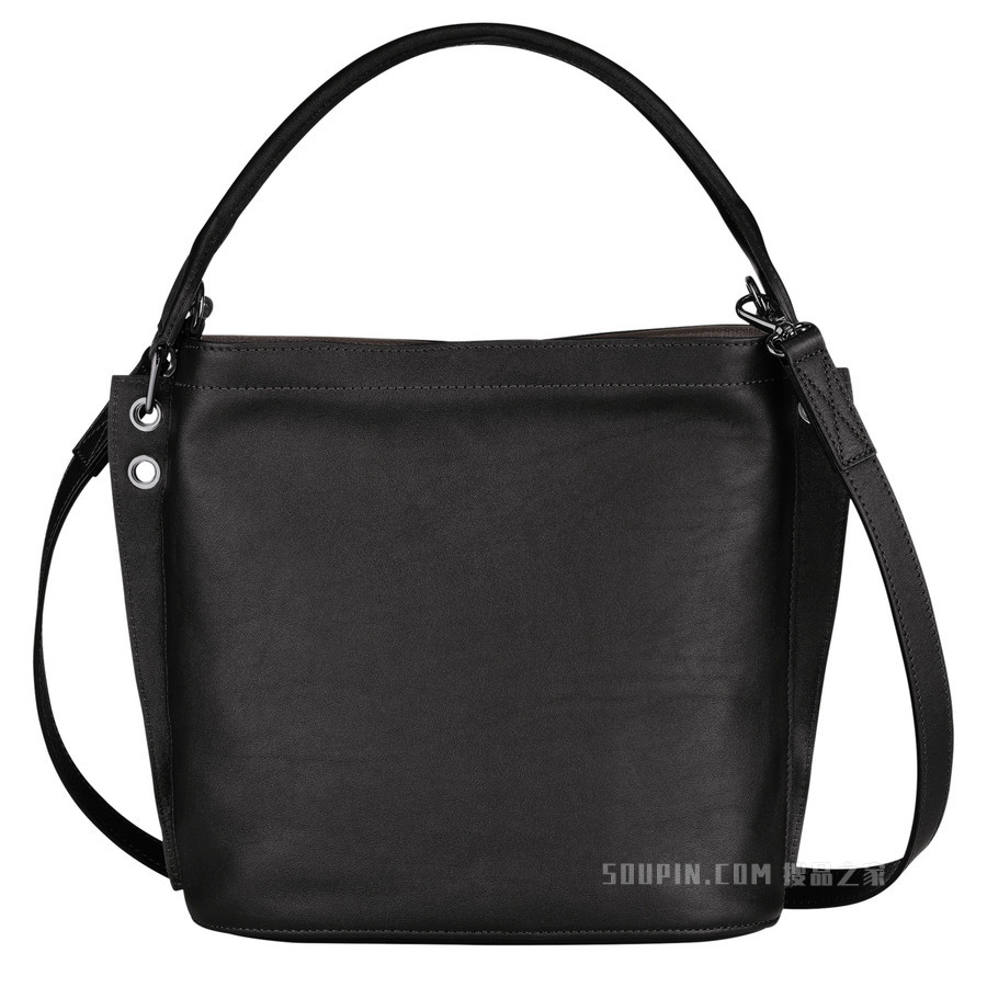 Longchamp 3D 斜挎包 - 黑色