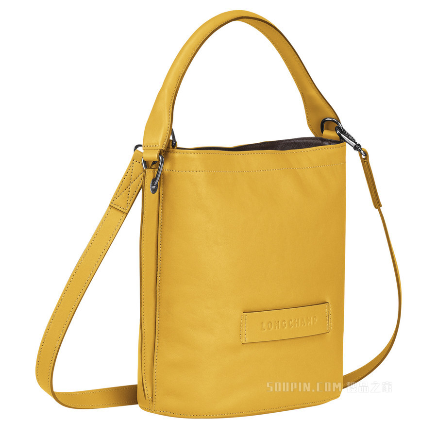 Longchamp 3D 斜挎包 - 黄色