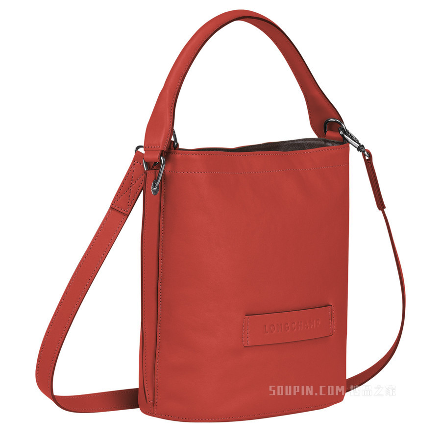 Longchamp 3D 斜挎包 - 橘色