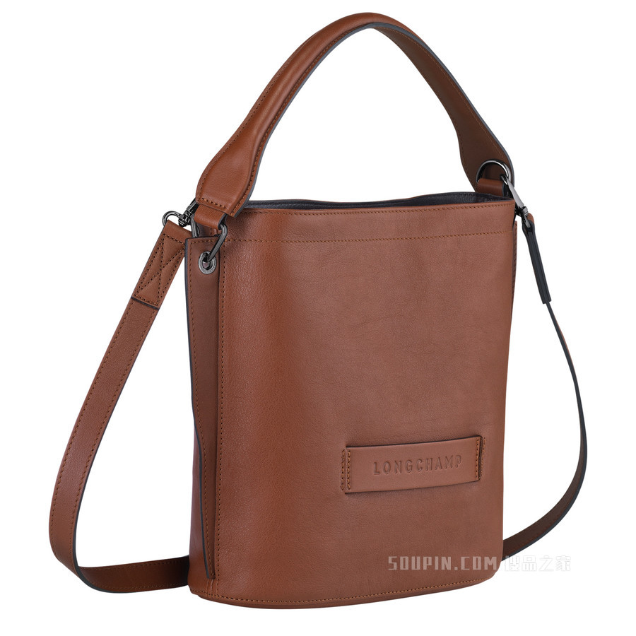 Longchamp 3D 斜挎包 - 棕色