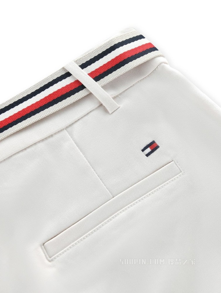Tommy 女装春夏经典修身微弹九分裤休闲裤附撞色腰带WW0WW27848