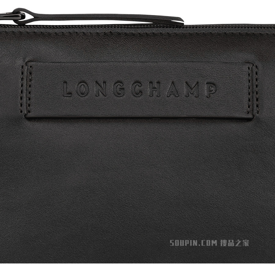 Longchamp 3D 斜挎包 - 黑色