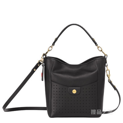 Mademoiselle Longchamp 系列 单肩包小号 - 黑色
