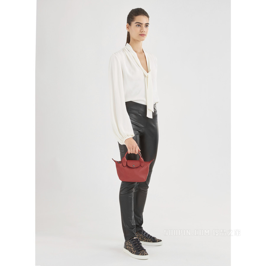 Le Pliage Cuir 手提包 XS - 橘色
