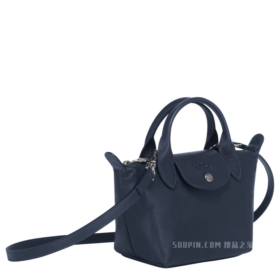 Le Pliage Cuir 手提包 XS - 蓝色