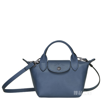 Le Pliage Cuir 手提包 XS - 蓝色