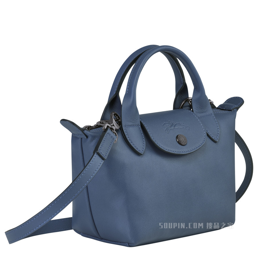 Le Pliage Cuir 手提包 XS - 蓝色