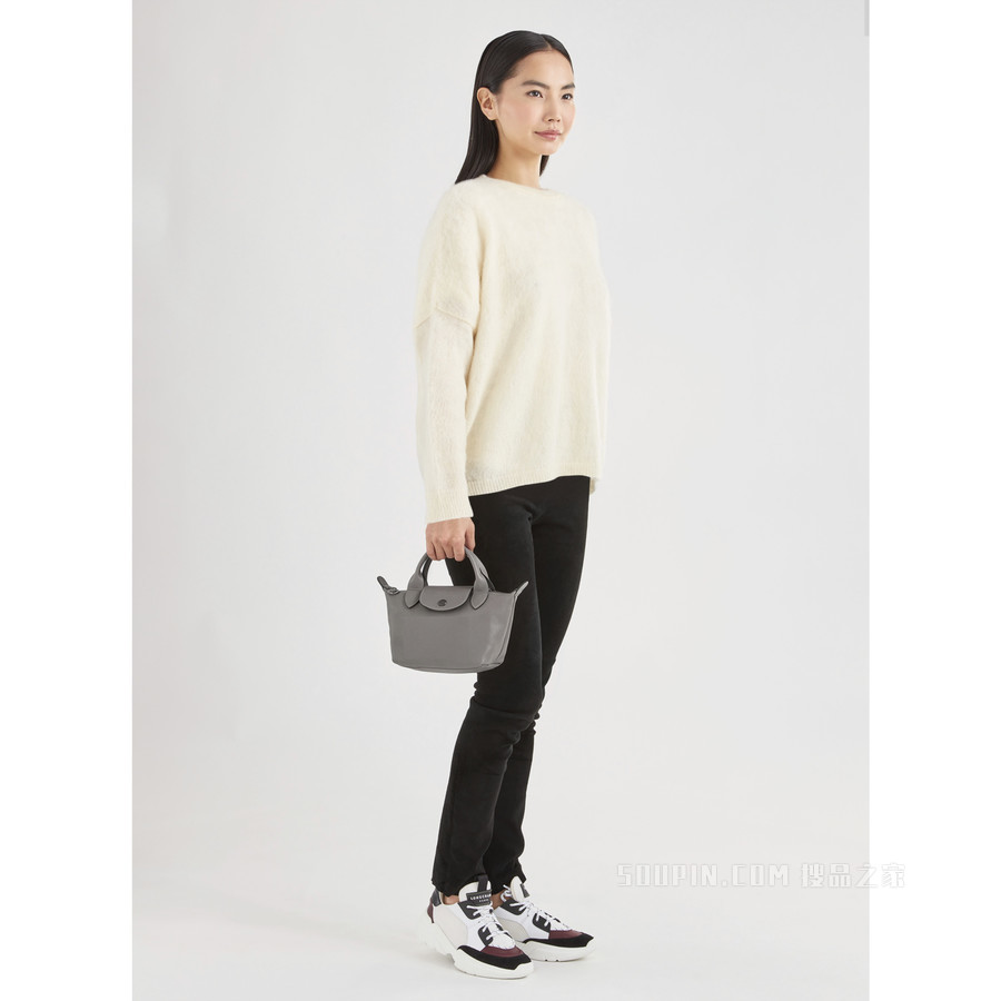 Le Pliage Cuir 手提包 XS - 灰色