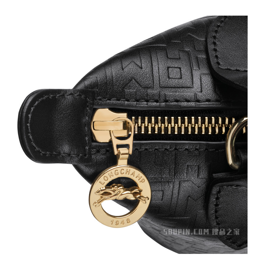 Le Pliage Cuir LGP 手提包特小号 - 黑色