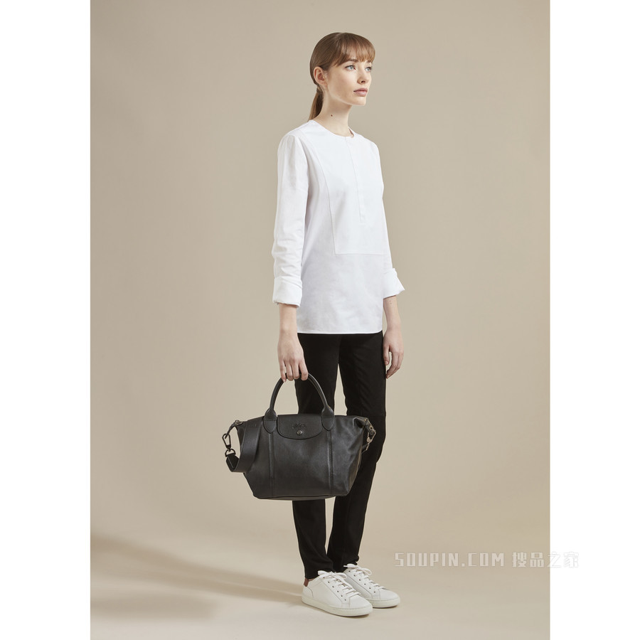 Le Pliage Cuir 手提包 S - 黑色