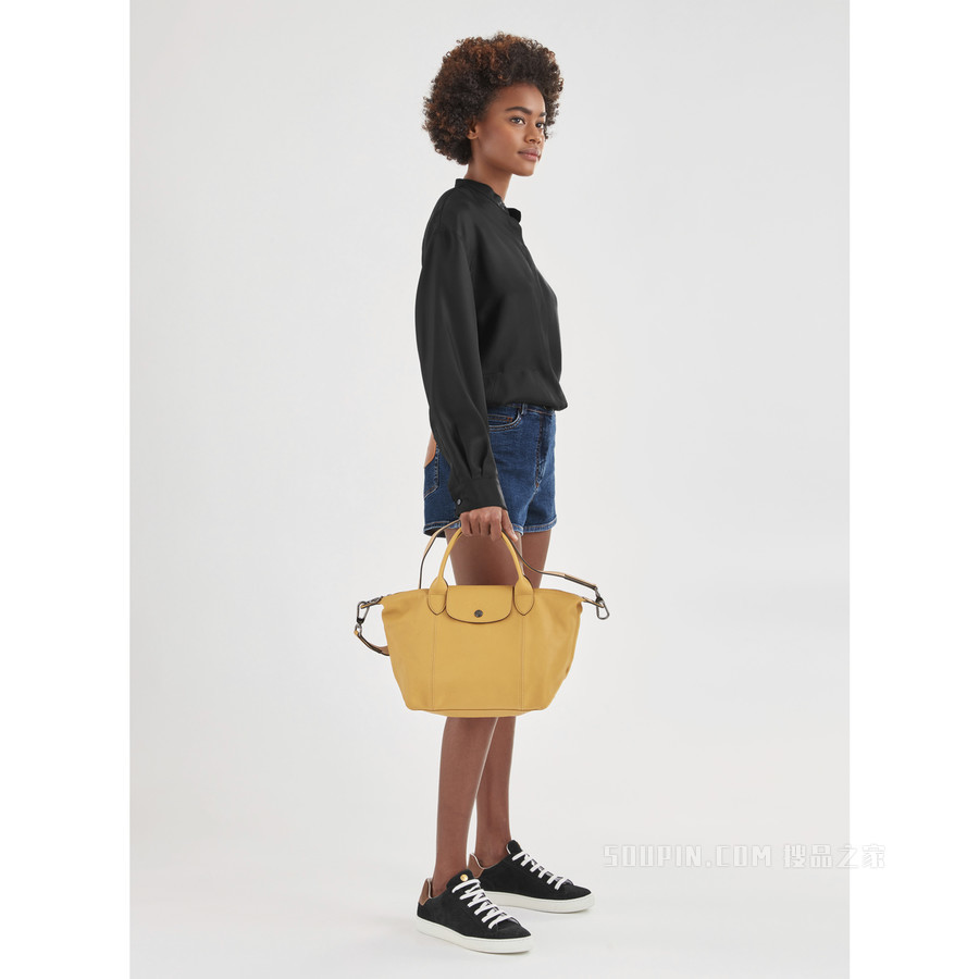 Le Pliage Cuir 手提包 S - 橘色