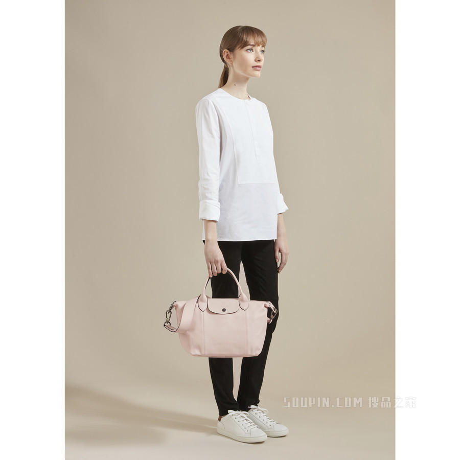Le Pliage Cuir 手提包 S - 粉红色