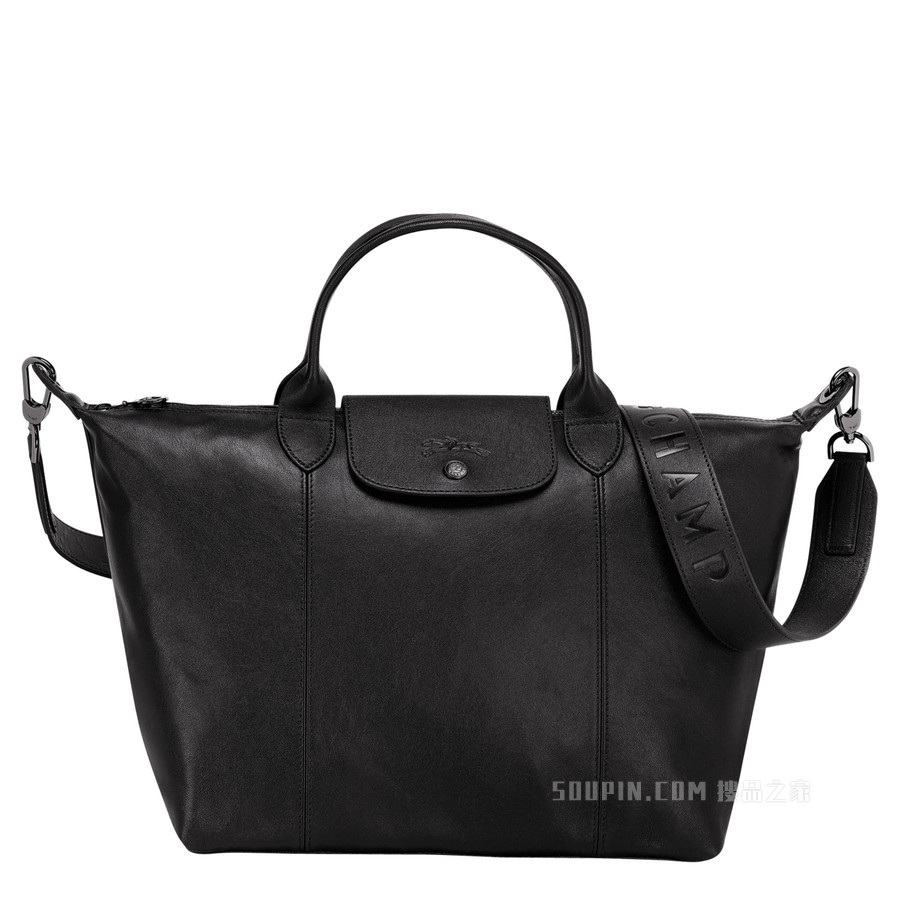 Le Pliage Cuir 手提包 M - 黑色