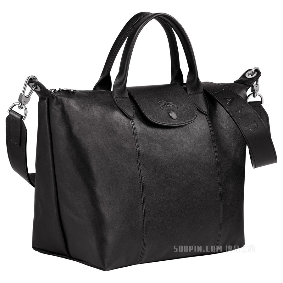 Le Pliage Cuir 手提包 M - 黑色