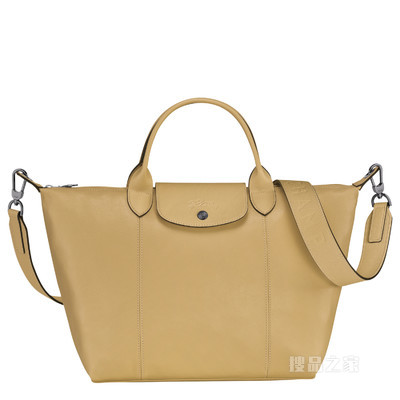 Le Pliage Cuir 手提包 M - 米色