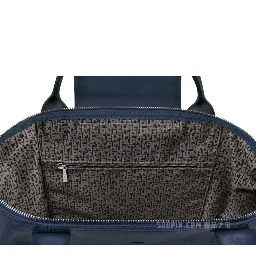 Le Pliage Cuir 手提包 M - 蓝色