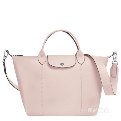 Le Pliage Cuir 手提包 M - 粉红色