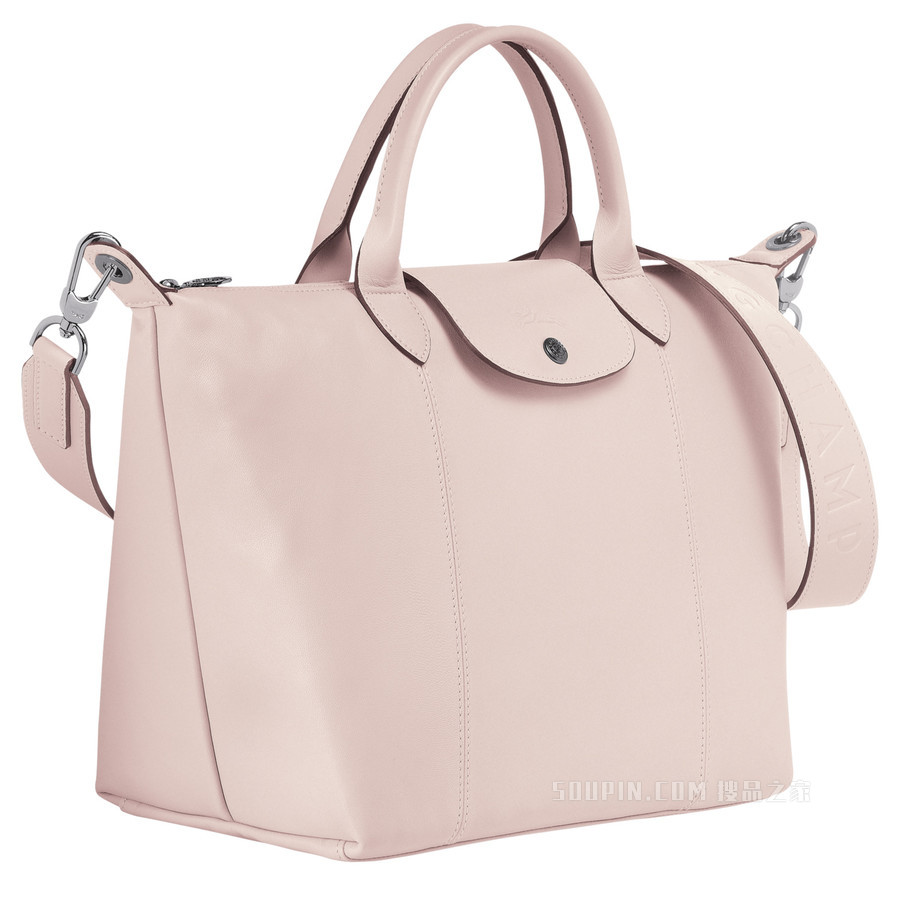 Le Pliage Cuir 手提包 M - 粉红色
