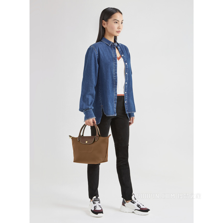 Le Pliage Original 手提包小号 - 棕色