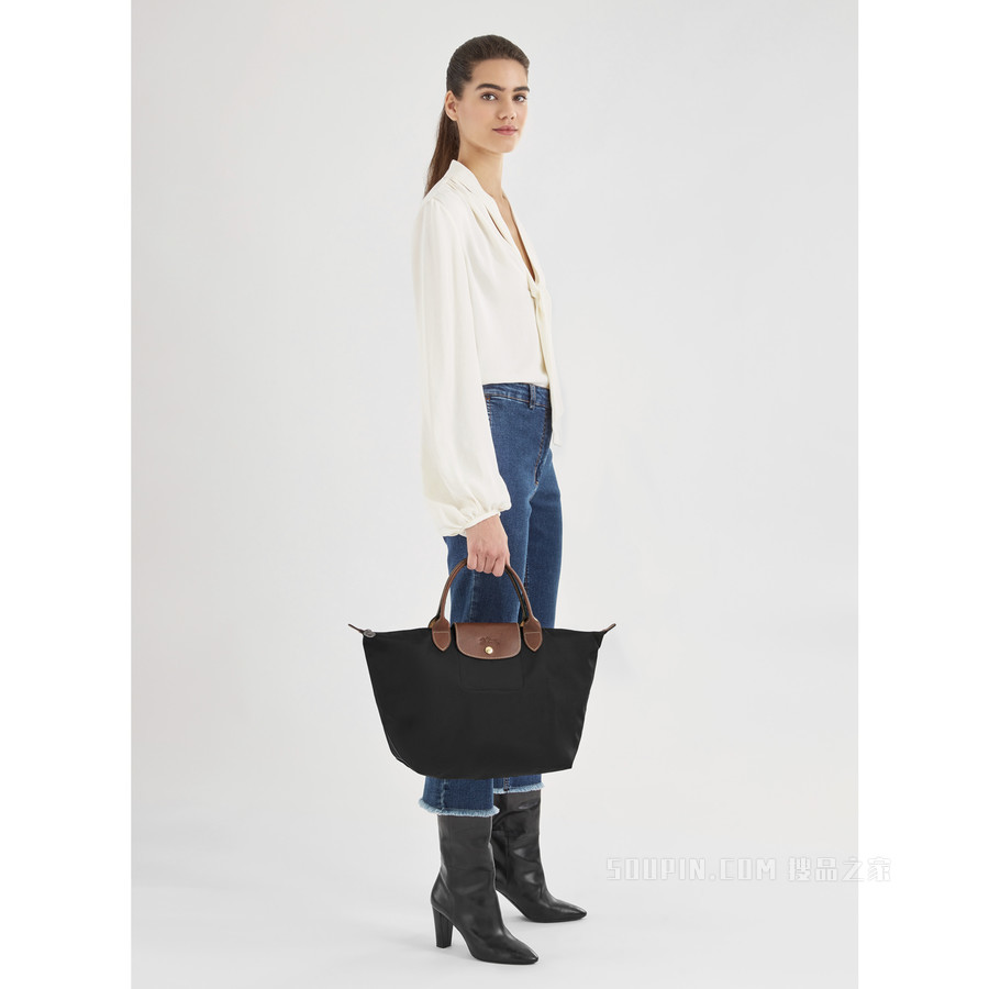 Le Pliage Original 手提包中号 - 黑色