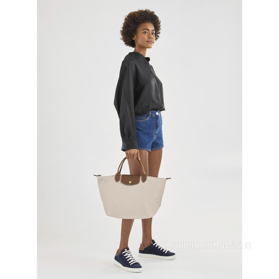 Le Pliage Original 手提包中号 - 米色