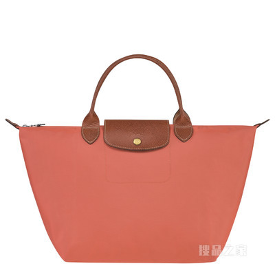 Le Pliage Original 手提包中号 - 粉红色