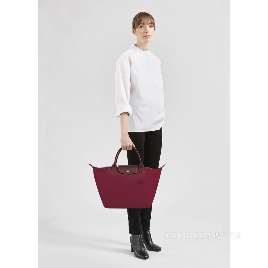 Le Pliage Green 手提包中号 - 红色