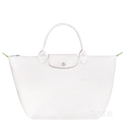 Le Pliage Green 手提包中号 - 白色
