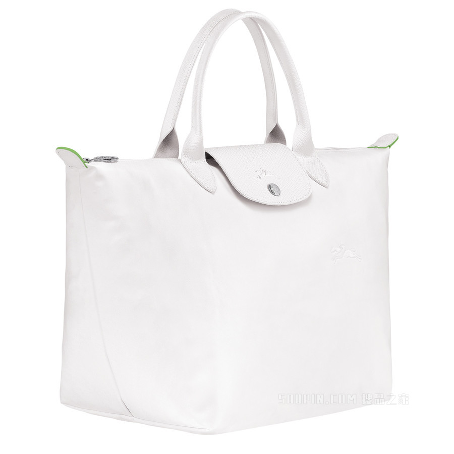 Le Pliage Green 手提包中号 - 白色