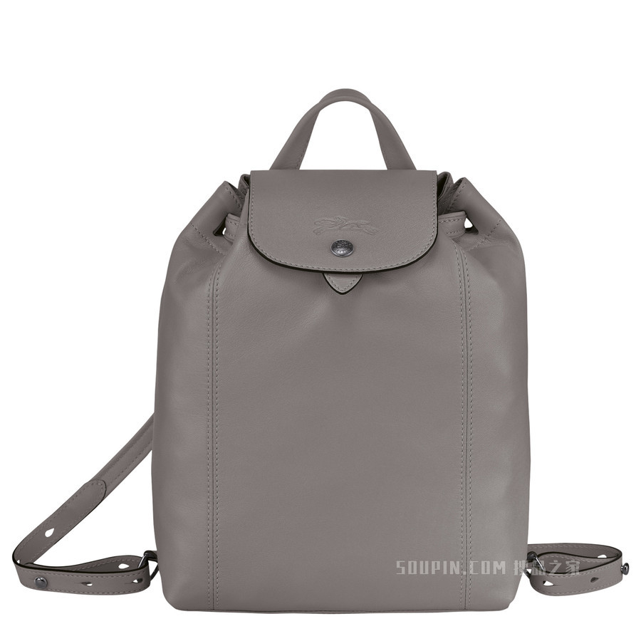 Le Pliage Cuir 双肩背包 - 灰色