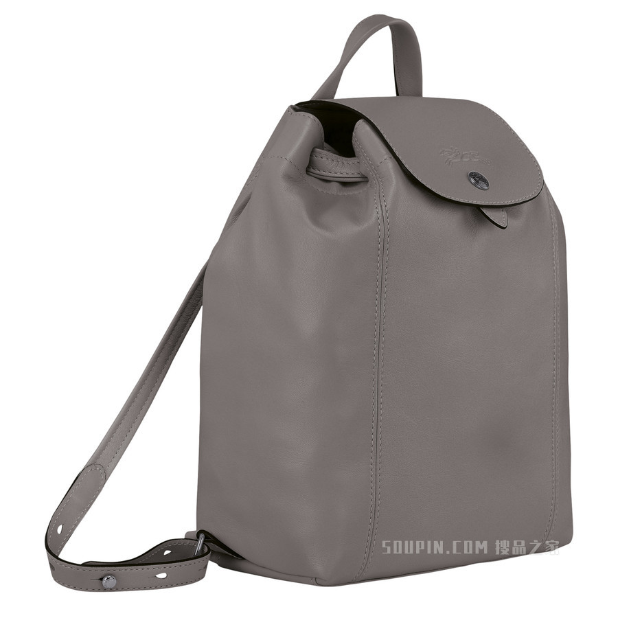 Le Pliage Cuir 双肩背包 - 灰色
